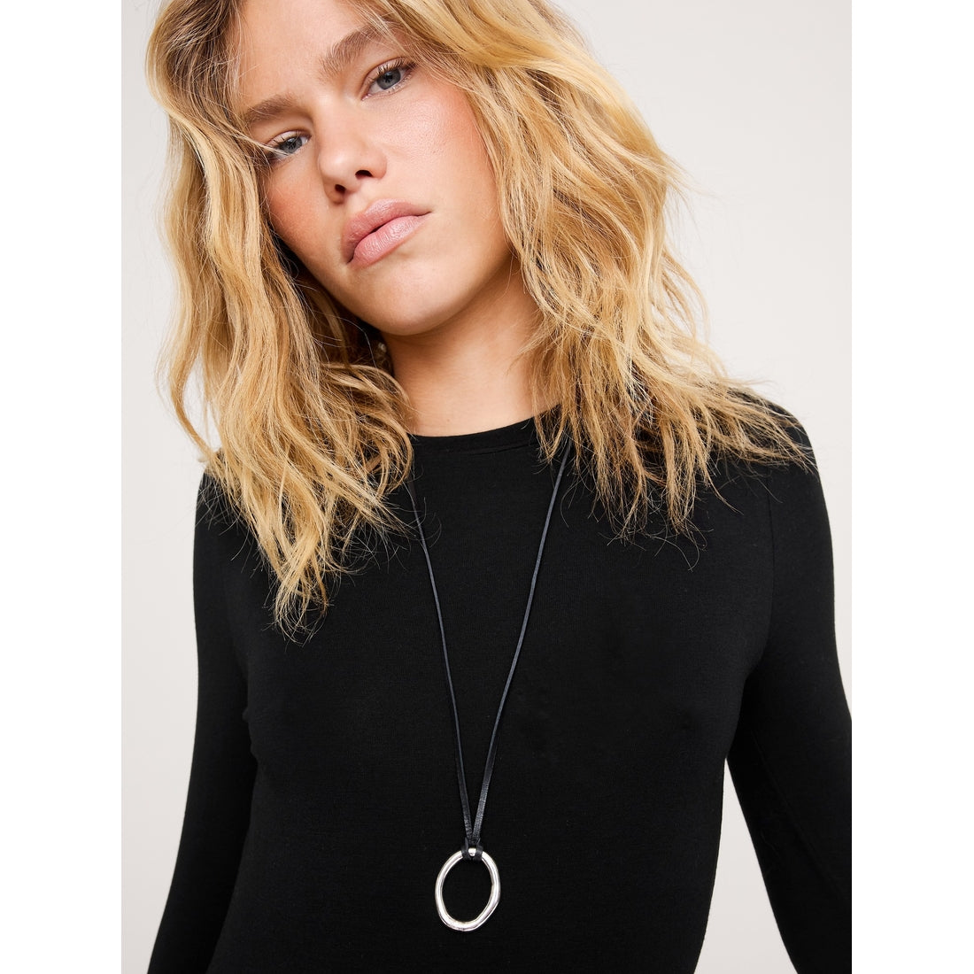 Women's Luxe Wool-Blend Crew-Neck T-Shirt