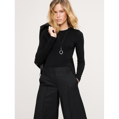 Women's Luxe Wool-Blend Crew-Neck T-Shirt