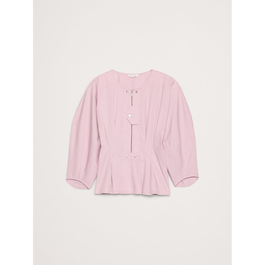 Women's Stretch-Cotton Utility Peplum Top