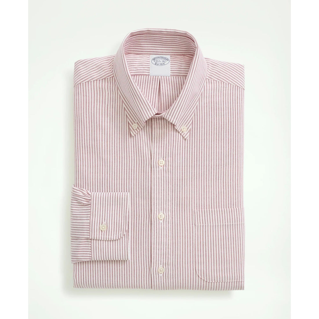American-Made Oxford Cloth Button-Down Stripe Dress Shirt