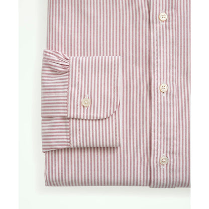 American-Made Oxford Cloth Button-Down Stripe Dress Shirt