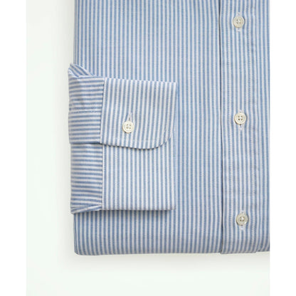 American-Made Oxford Cloth Button-Down Stripe Dress Shirt