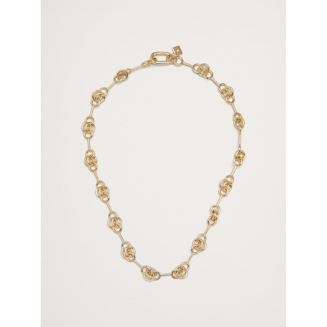 Women's Double Ring Chain Necklace