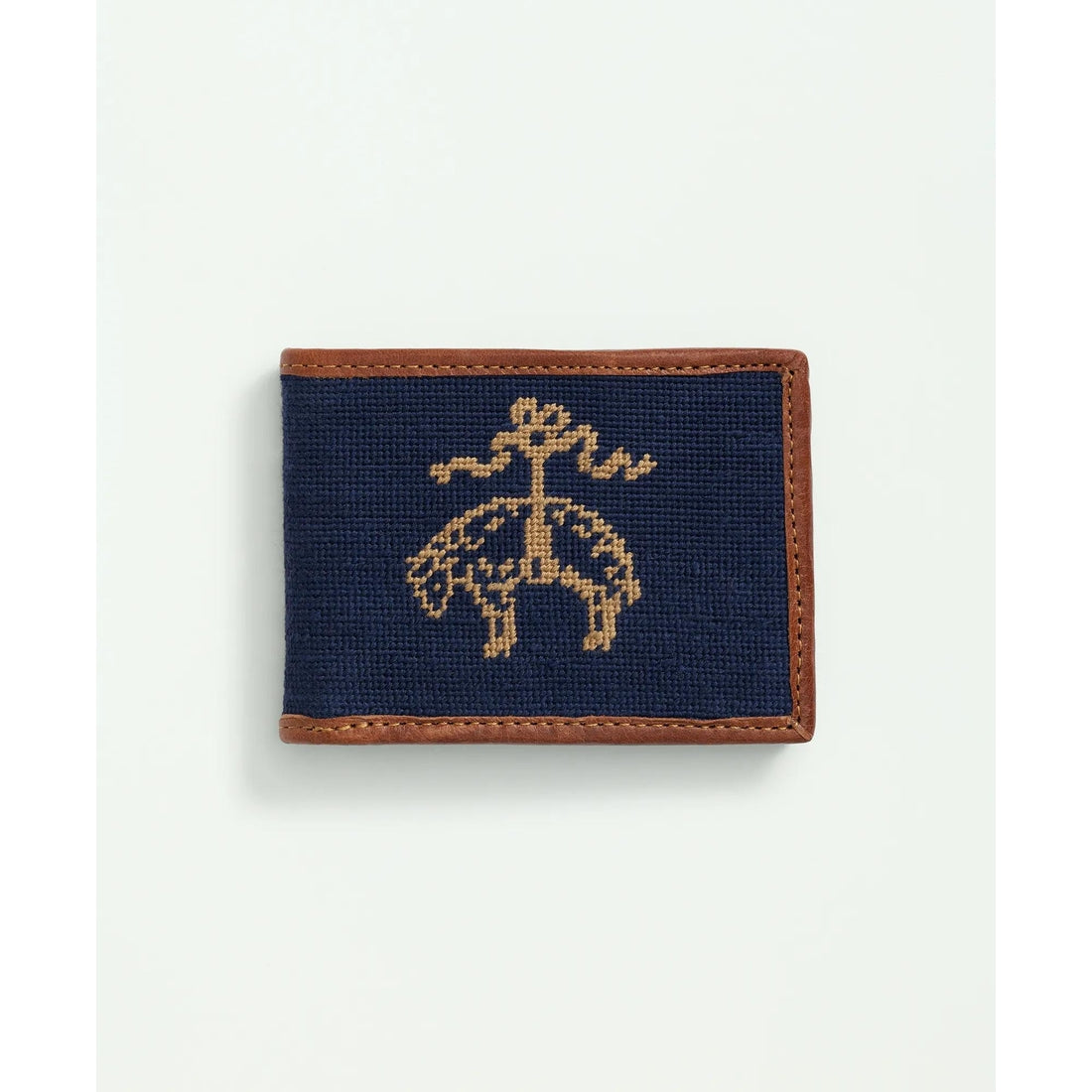 Smathers & Branson Cotton Needlepoint Billfold Wallet