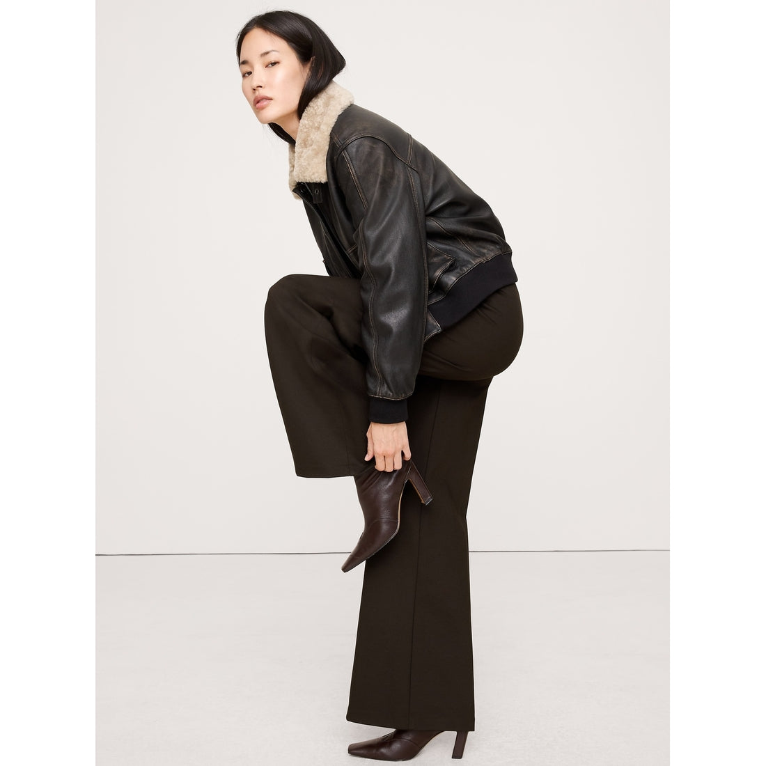 Women's High-Rise Wide-Leg Everywhere Ponte Pull-On Pant