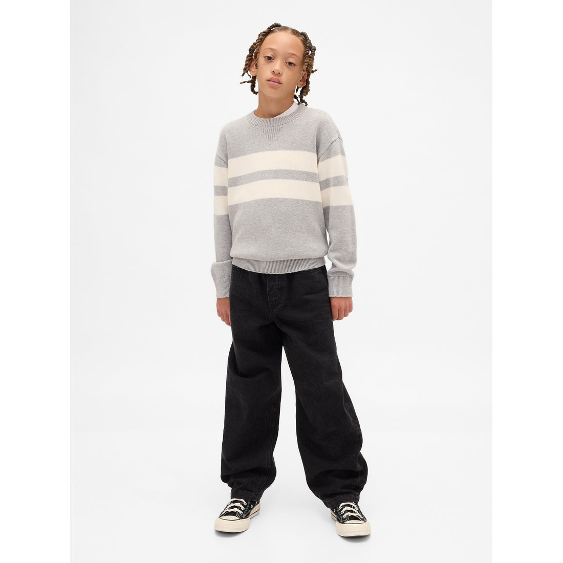 Boys' Relaxed Crewneck Sweater