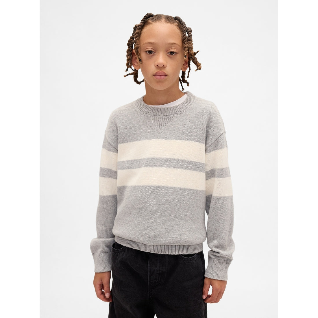 Boys' Relaxed Crewneck Sweater
