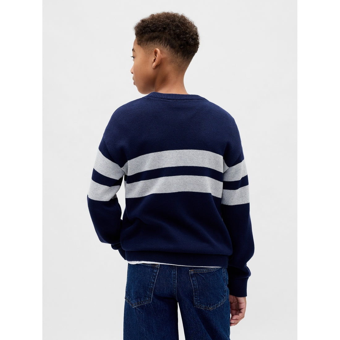 Boys' Relaxed Crewneck Sweater