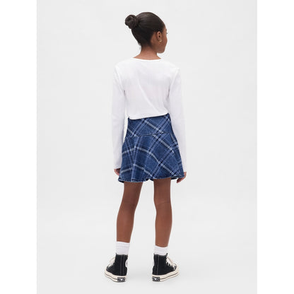 Girls' Denim Flounce Skort