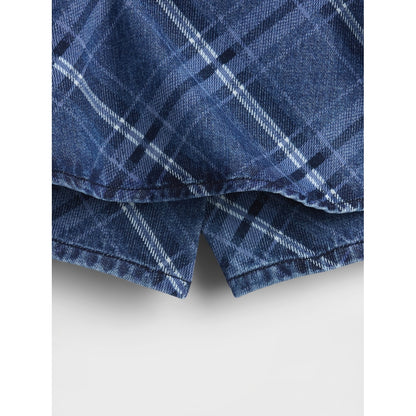 Girls' Denim Flounce Skort