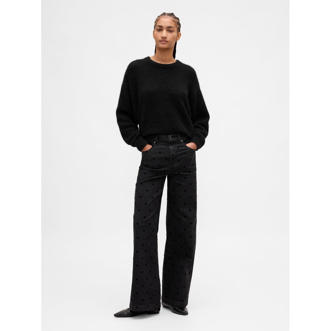 Women's High Rise Stride Wide-Leg Jeans