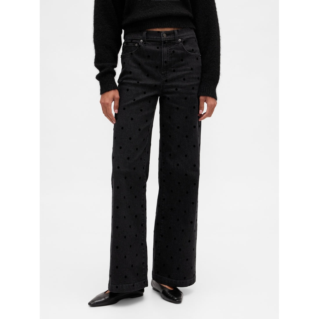 Women's High Rise Stride Wide-Leg Jeans
