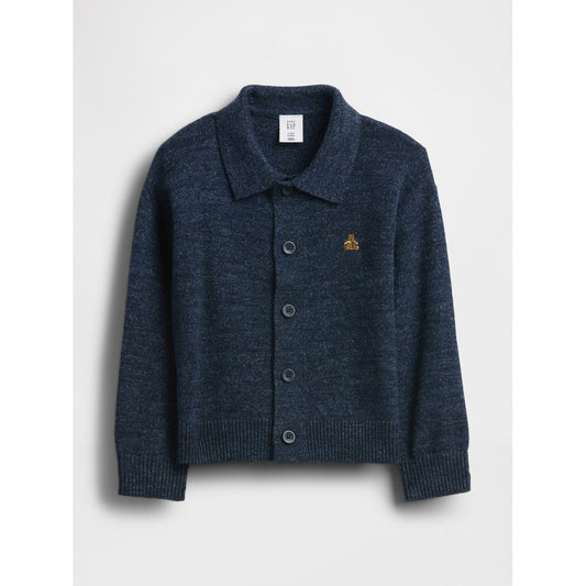 Toddler & Collared Button-Front Sweater