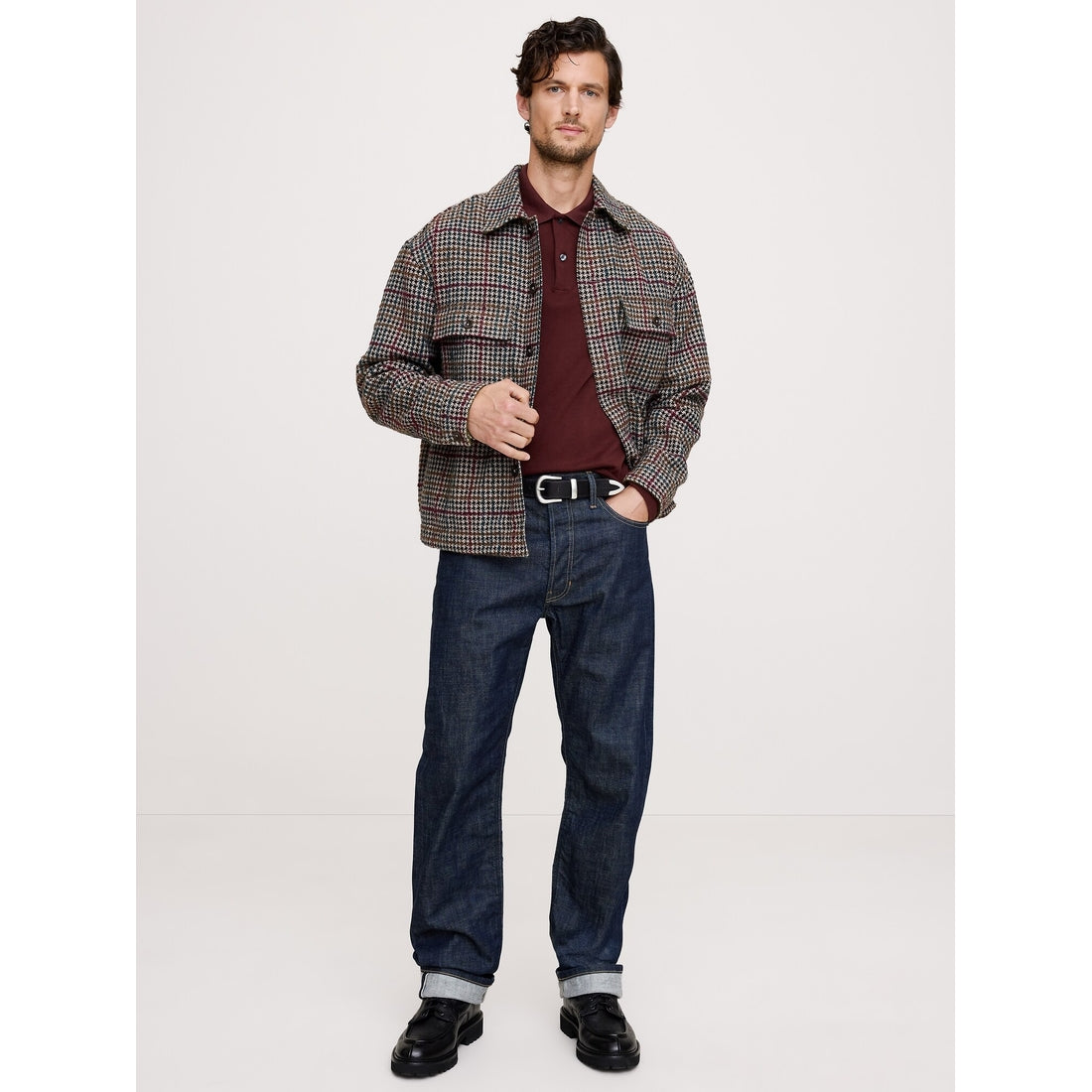 Men's Luxury-Touch Long-Sleeve Polo Shirt