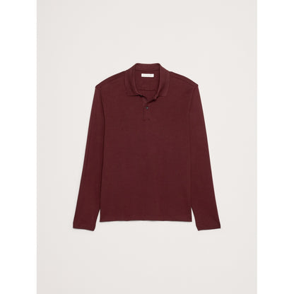 Men's Luxury-Touch Long-Sleeve Polo Shirt