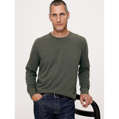 Men's Sueded Cotton Long-Sleeve T-Shirt