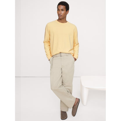 Men's Sueded Cotton Long-Sleeve T-Shirt