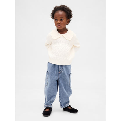 Toddler & Knit Barrel Jeans