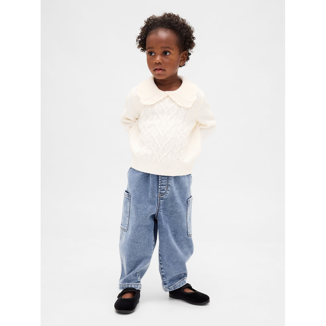Toddler & Knit Barrel Jeans