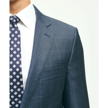 Classic Fit Wool Windowpane 1818 Suit
