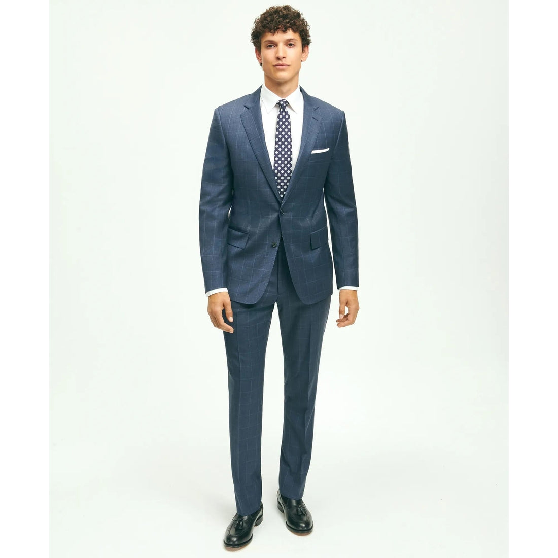 Classic Fit Wool Windowpane 1818 Suit