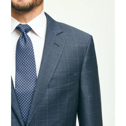 Traditional Fit Wool Windowpane 1818 Suit