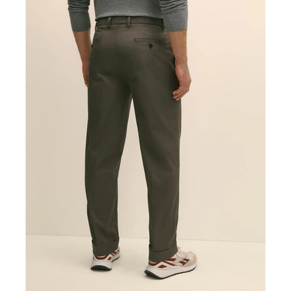 Pleated Traditional Fit Cotton Advantage Chino Pants