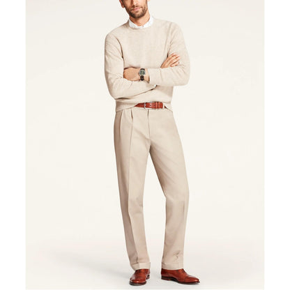 Pleated Traditional Fit Cotton Advantage Chino Pants