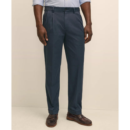 Pleated Traditional Fit Cotton Advantage Chino Pants