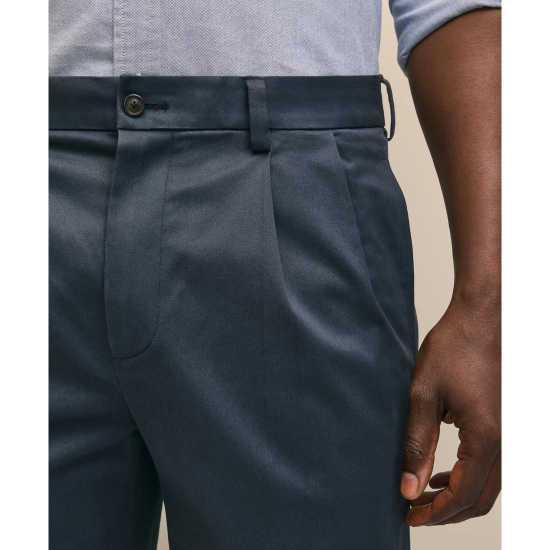 Pleated Traditional Fit Cotton Advantage Chino Pants