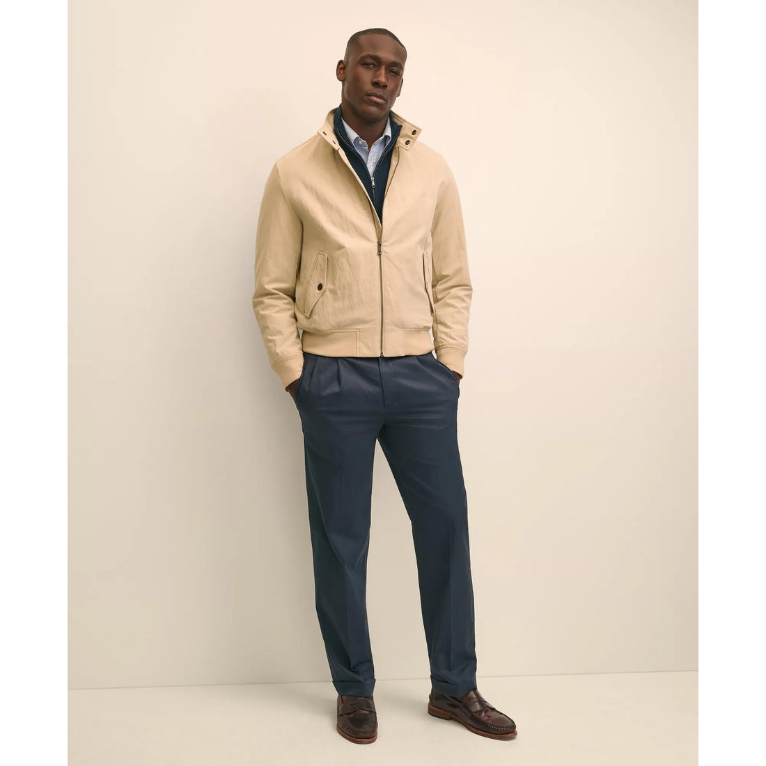 Pleated Traditional Fit Cotton Advantage Chino Pants