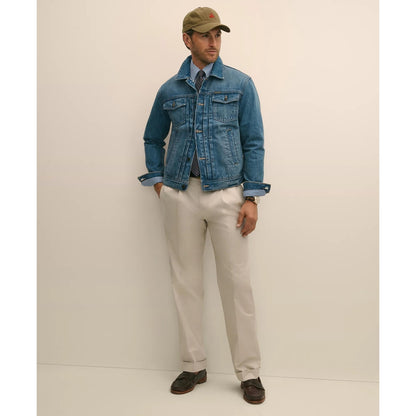 Pleated Traditional Fit Stretch Cotton Advantage Chino Pants