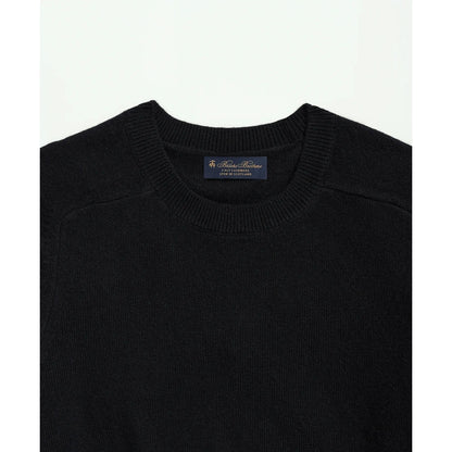 3-Ply Cashmere Crewneck Saddle Shoulder Sweater