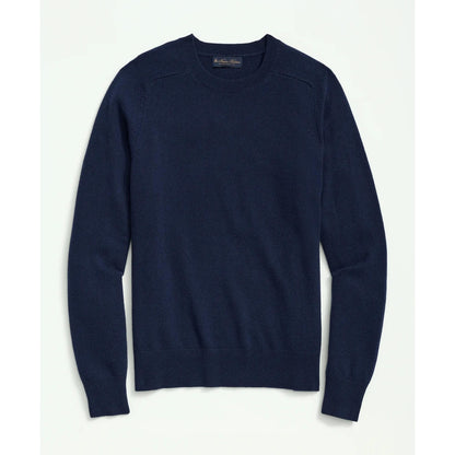 3-Ply Cashmere Crewneck Saddle Shoulder Sweater