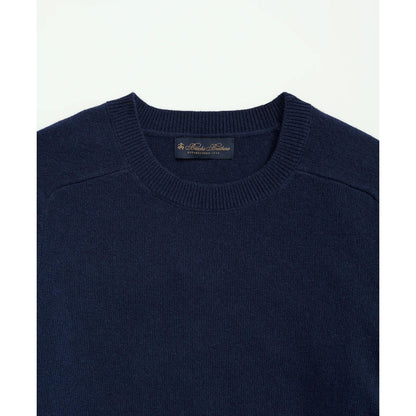 3-Ply Cashmere Crewneck Saddle Shoulder Sweater