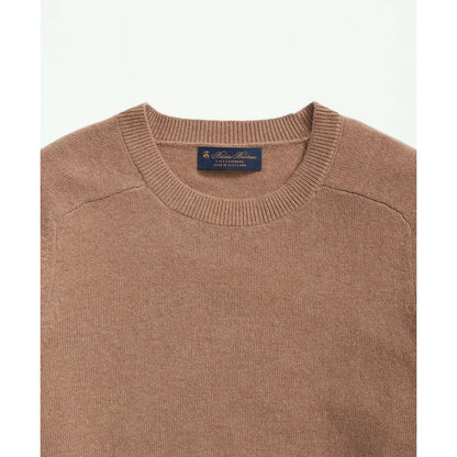 3-Ply Cashmere Crewneck Saddle Shoulder Sweater