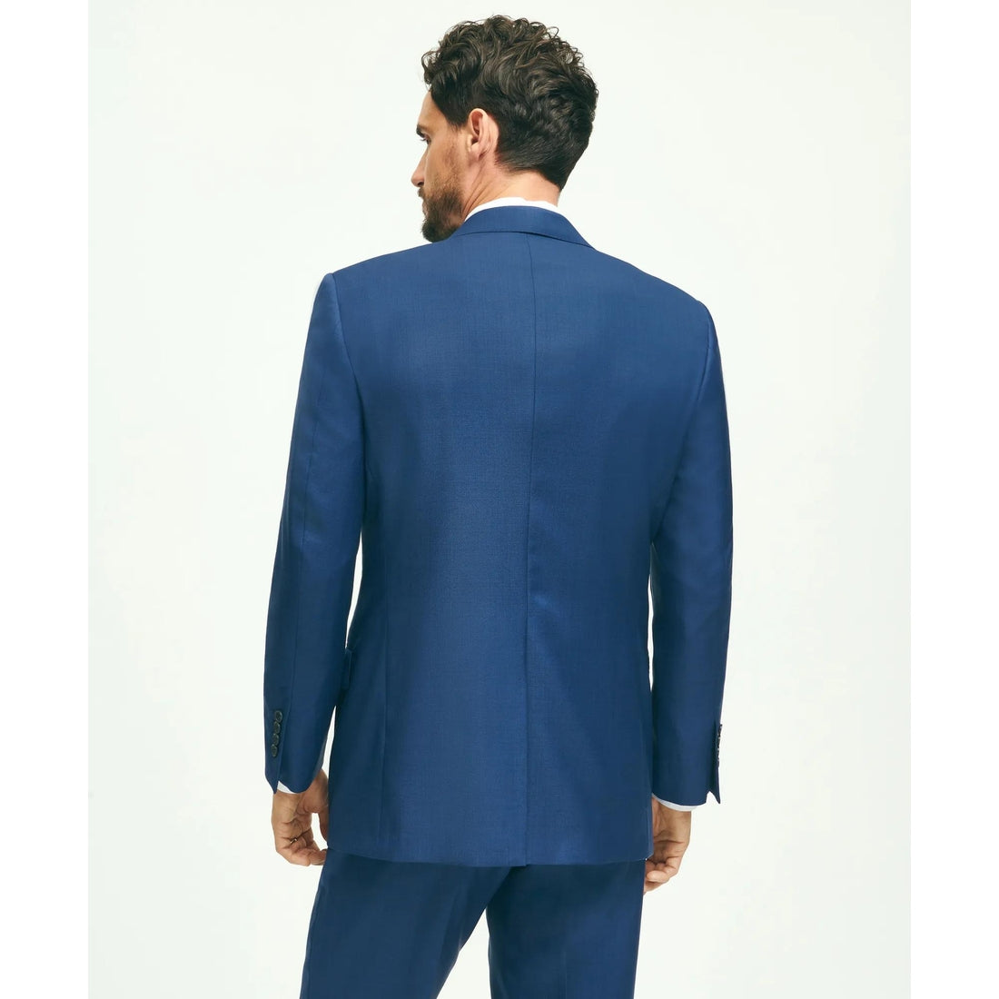 Traditional Fit Wool Sharkskin 1818 Suit
