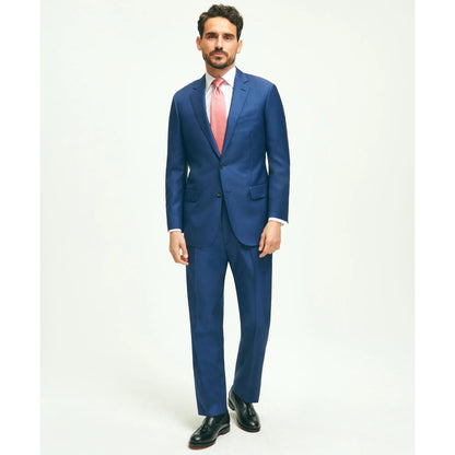 Traditional Fit Wool Sharkskin 1818 Suit