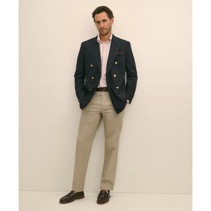 Classic Fit Stretch Wool Double-Breasted 1818 Blazer