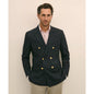 Classic Fit Stretch Wool Double-Breasted 1818 Blazer