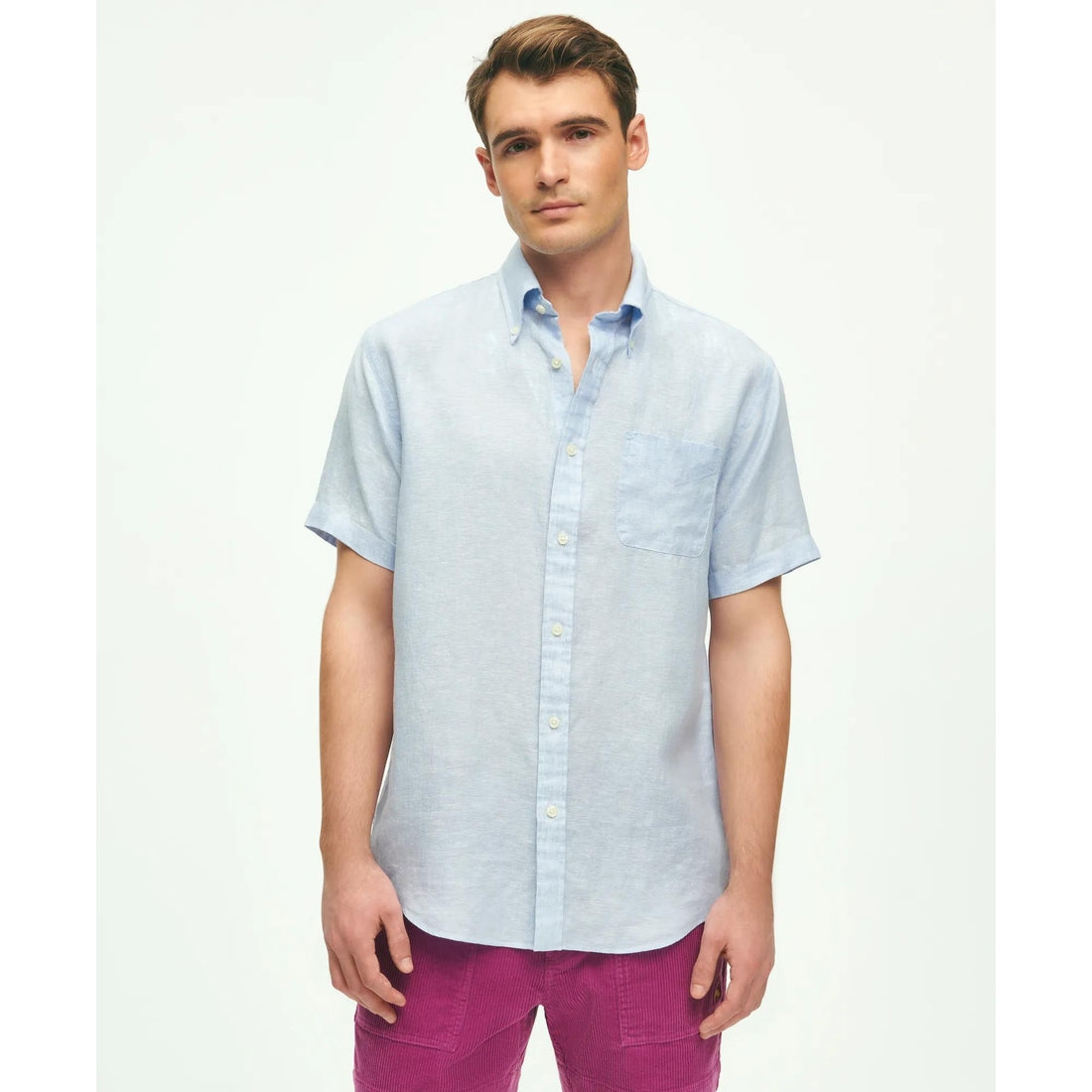 Irish Linen Short-Sleeve Sport Shirt
