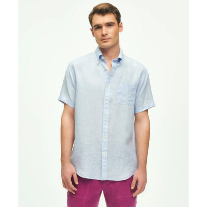 Irish Linen Short-Sleeve Sport Shirt