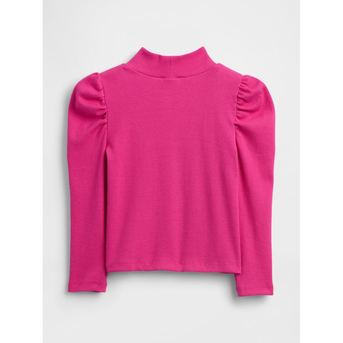 Toddler & Puff-Sleeve Rib Mockneck