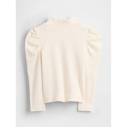 Toddler & Puff-Sleeve Rib Mockneck