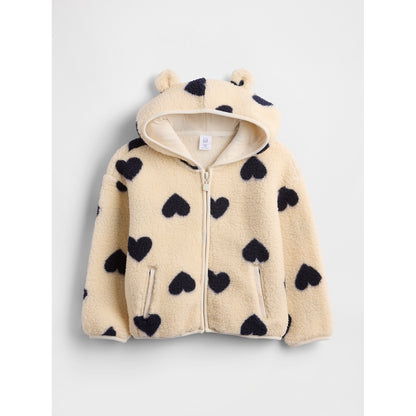 Toddler & Sherpa Bear Zip Hoodie