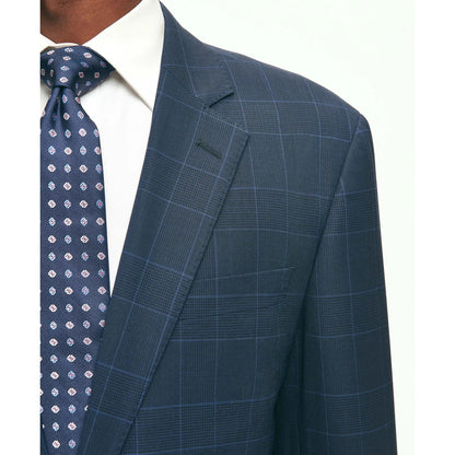 Brooks Brothers Explorer Collection Slim Fit Wool Checked Suit Jacket