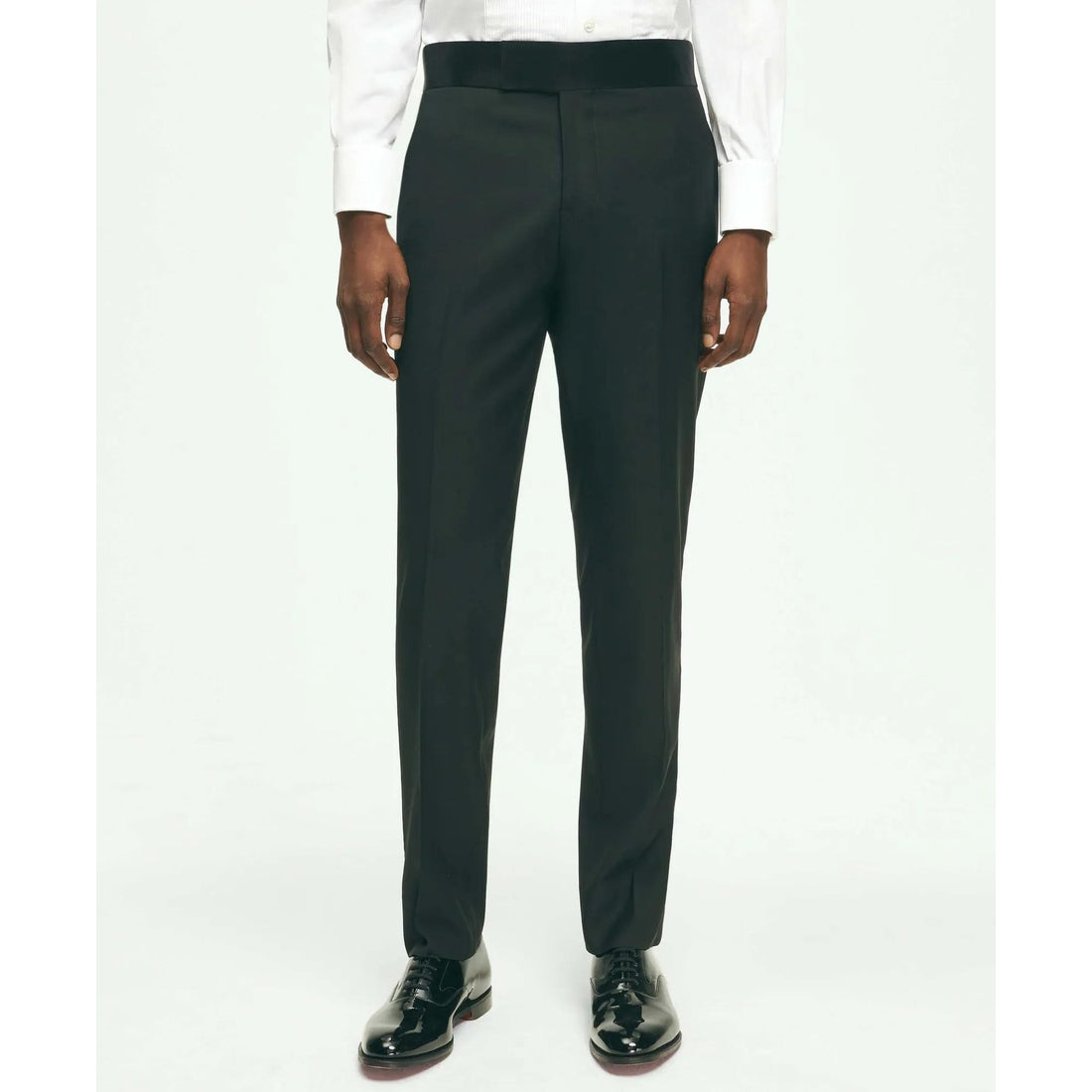 Slim Fit Merino Wool Twill 1818 Tuxedo Pants