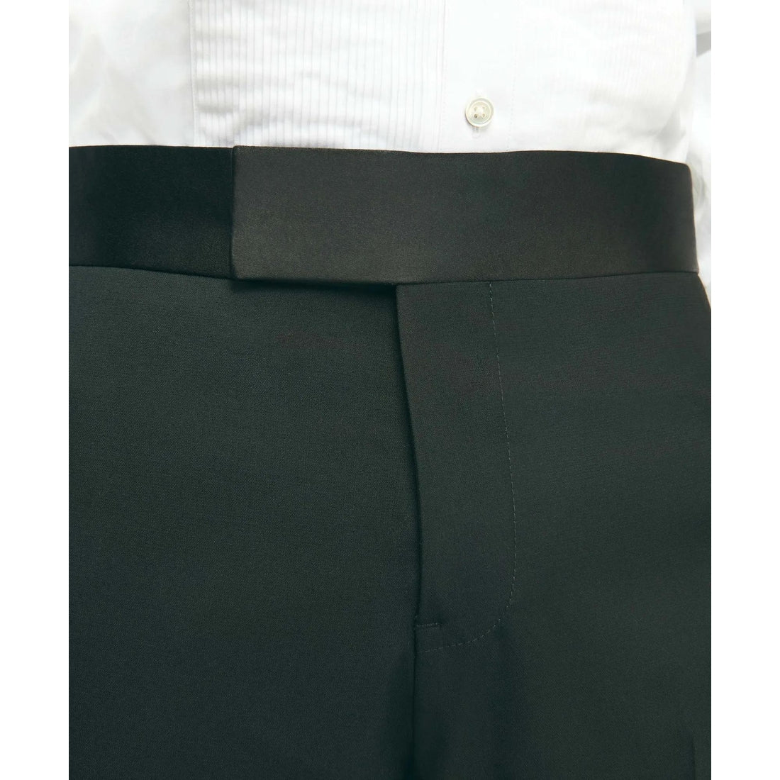Slim Fit Merino Wool Twill 1818 Tuxedo Pants