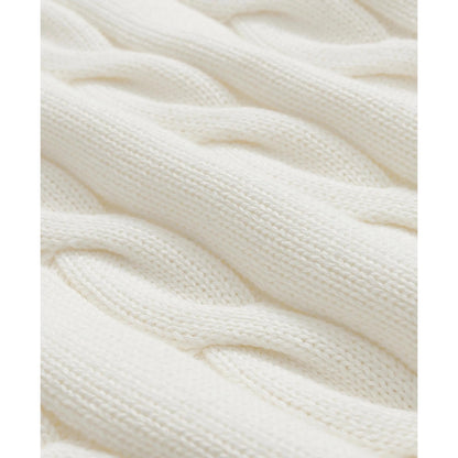 Cable Knit Tennis Half-Zip Sweater in Supima Cotton