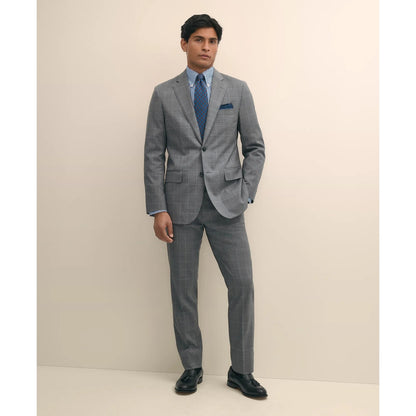 Slim Fit 1818 Windowpane Suit In Wool